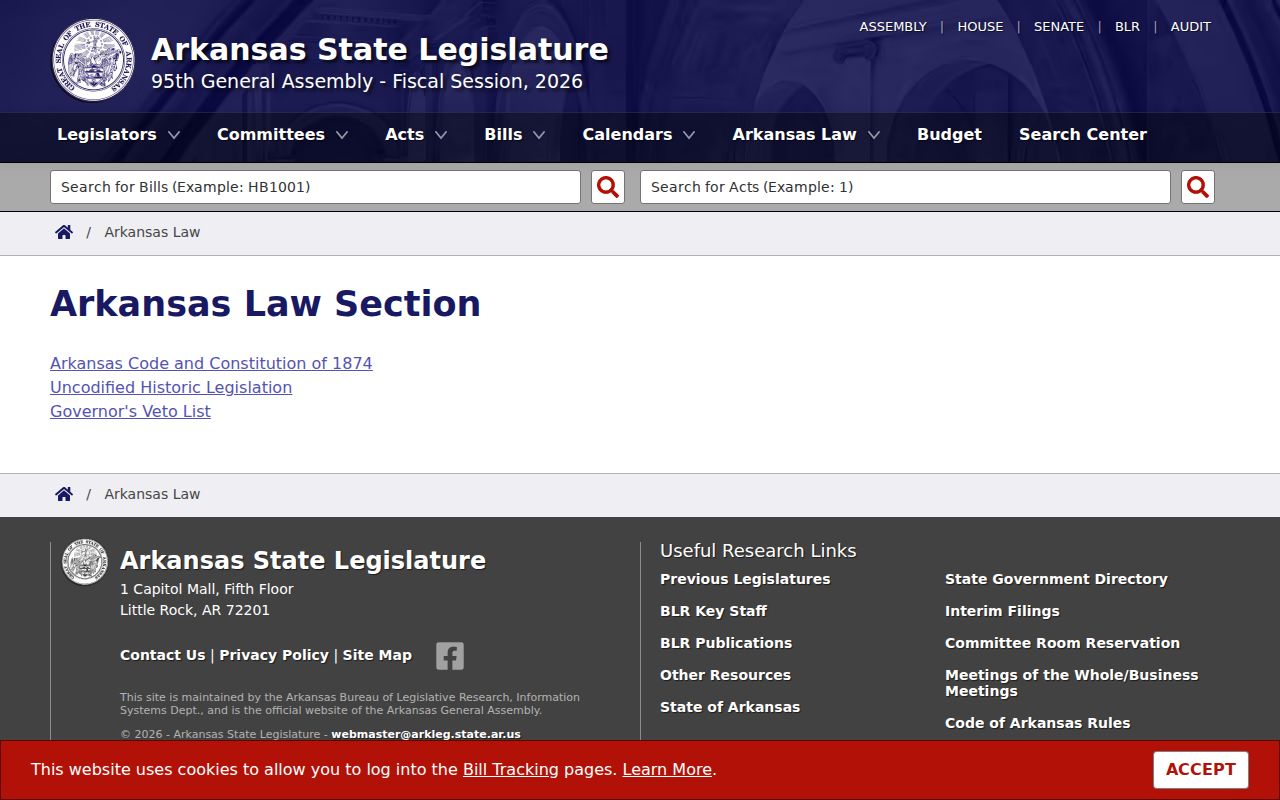 Ashley County civil court docket Arkansas Code access