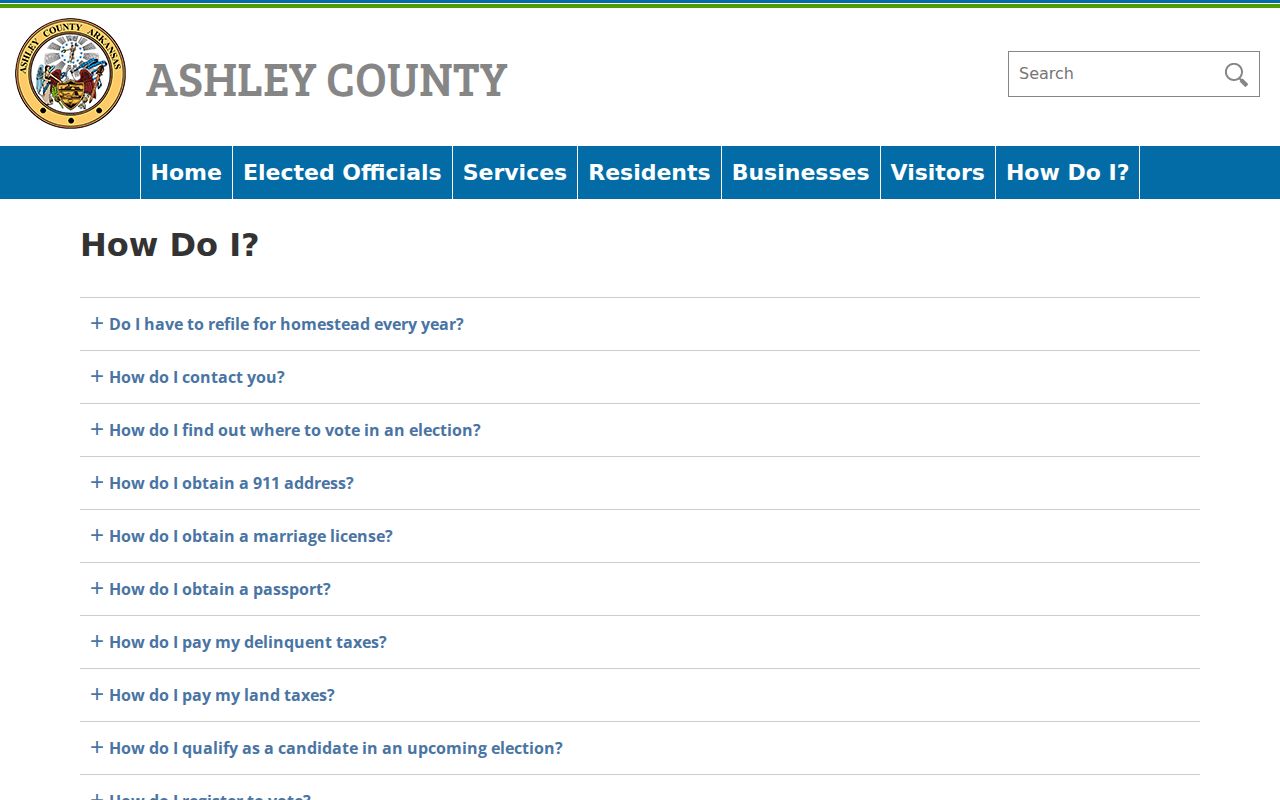 Ashley County civil court docket service routing