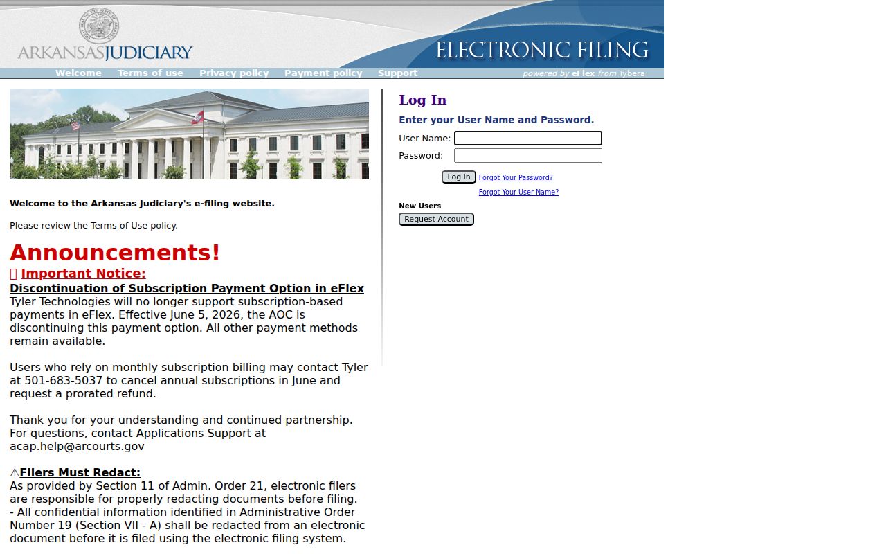 Ashley County criminal court docket Arkansas eFlex login