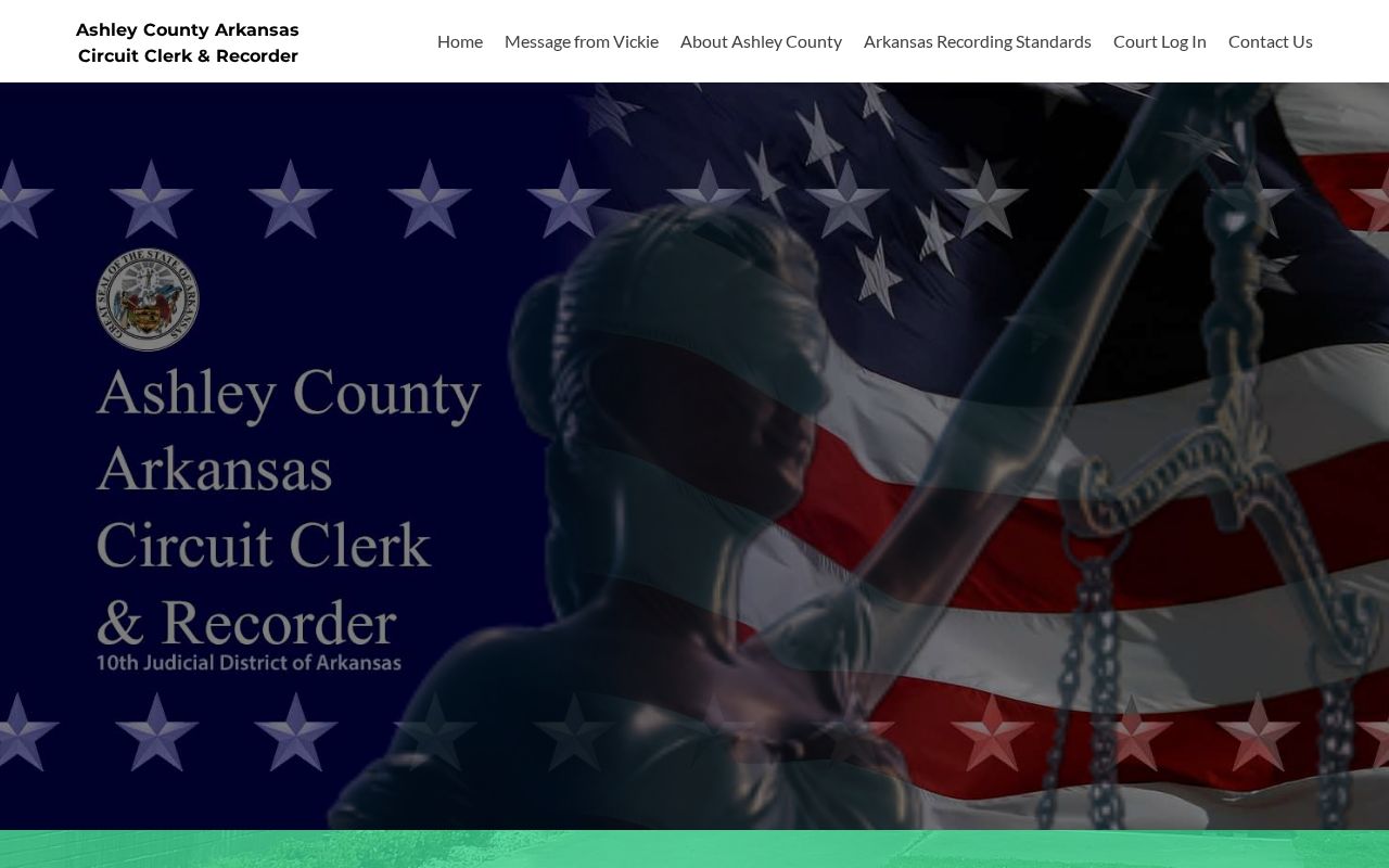 Ashley County court docket archive clerk site