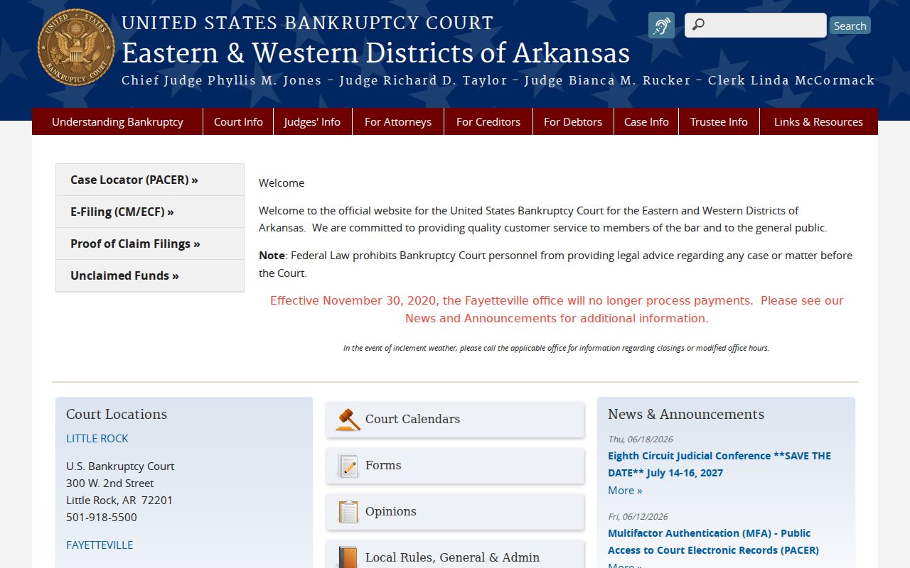 Montrose court docket Western District bankruptcy court