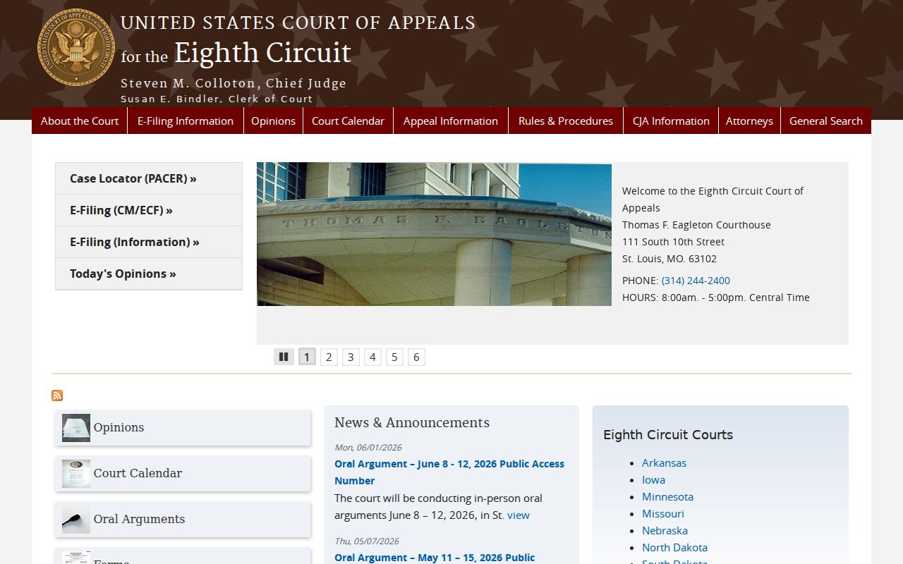 Montrose federal court records Eighth Circuit